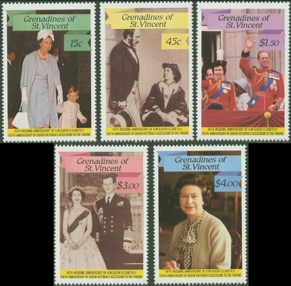 1987 Royal Ruby Wedding Stamps 1987 Royal Ruby Wedding Stamps